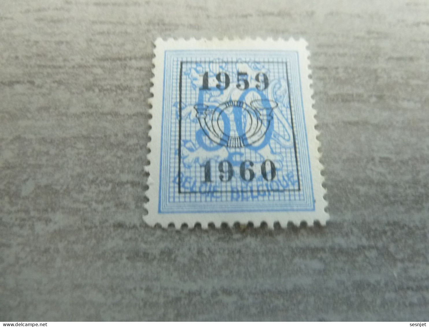 Belgique - Lion - Préoblitéré - 50c. - Bleu Clair - Neuf - Année 1959 - 60 - - Typos 1951-80 (Ziffer Auf Löwe)