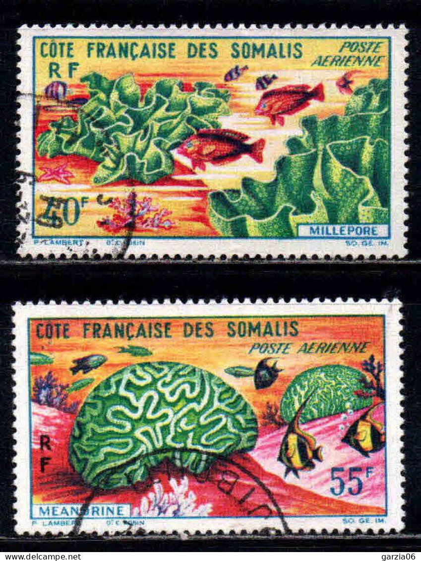 Cote Des Somalis  - 1963 - Faune Corallienne  -  PA 34/35 - Oblit - Used - Oblitérés