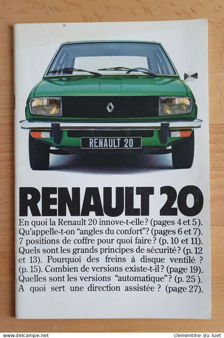 LOT 3 BROCHURES RENAULT 20 - Automobili