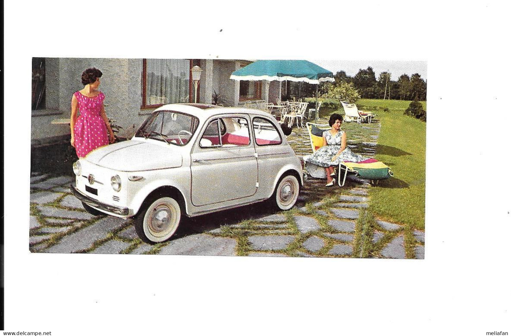 DL99 - IMAGE CHOCOLAT NESTLE - LA ROUTE VIVANTE - FIAT 500 - Voitures