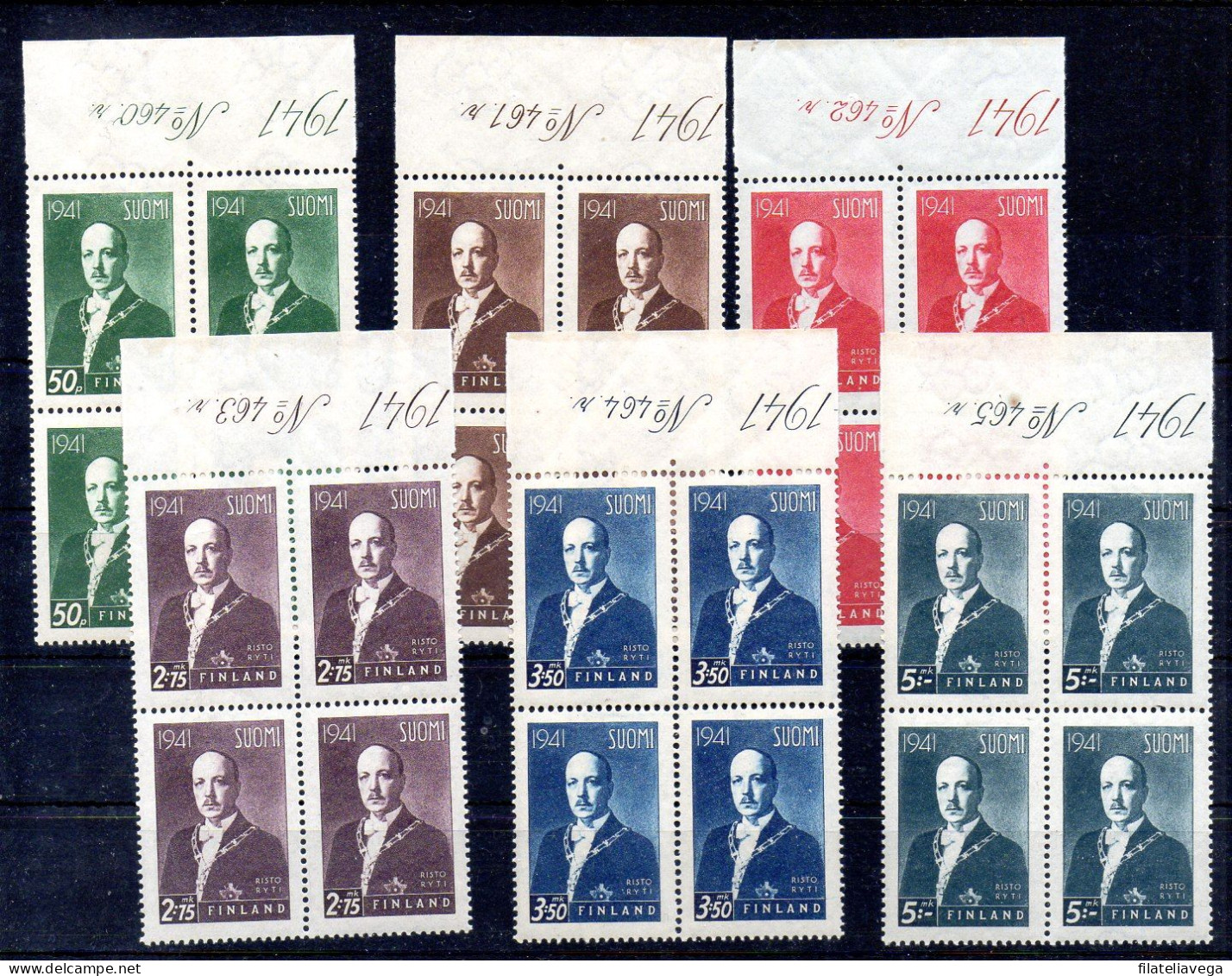 Finlandia Bloque De Cuatro Nº Yvert 240/45 ** - Neufs