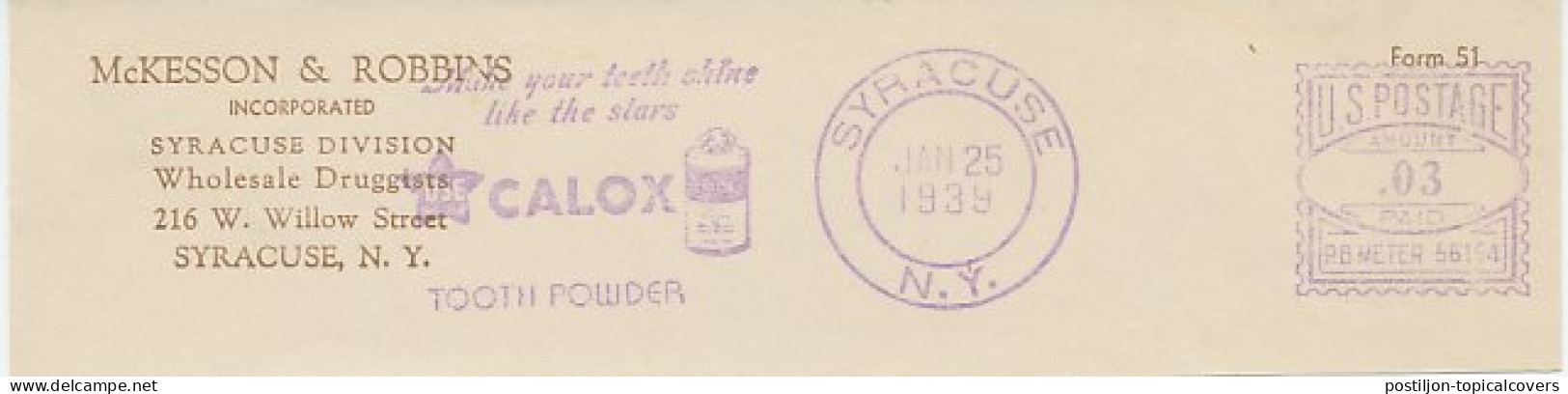 Meter Top Cut USA 1939 Tooth Powder - Calox - Medicina