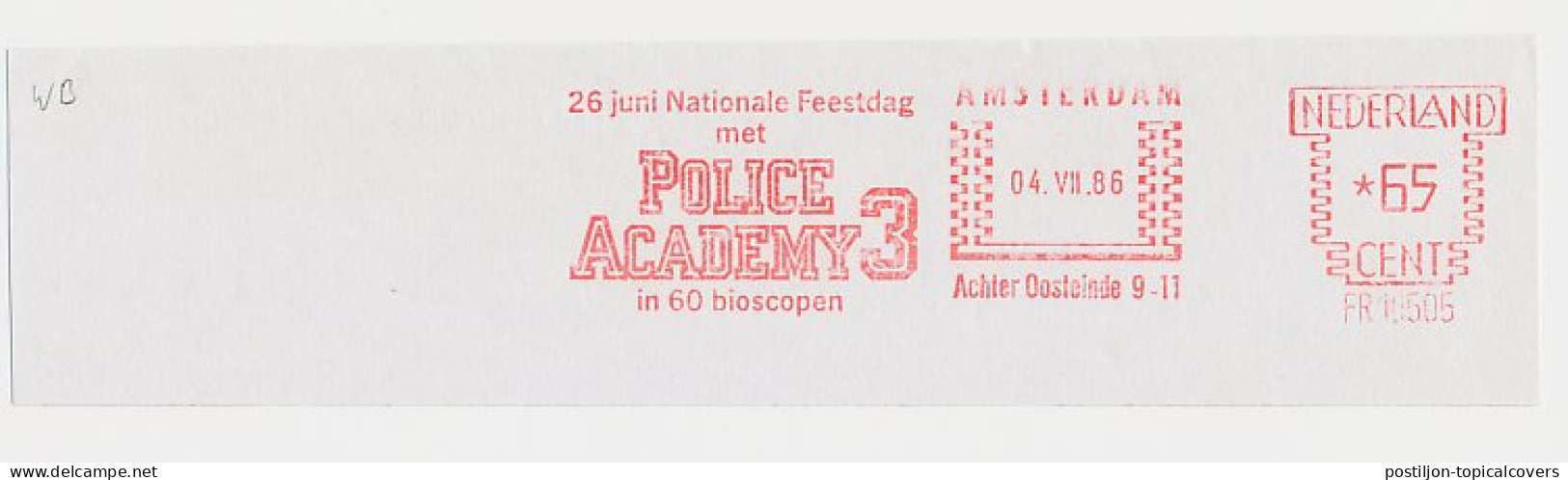 Meter Cut Netherlands 1986 Police Academy 3 - Movie - Cinema