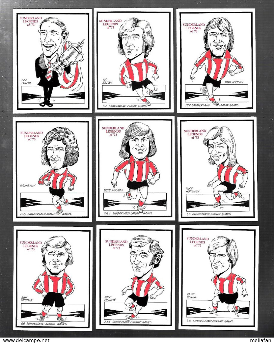 Y408 - SERIE COMPLETE SUNDERLAND LEGENDS 73 - Trading Cards