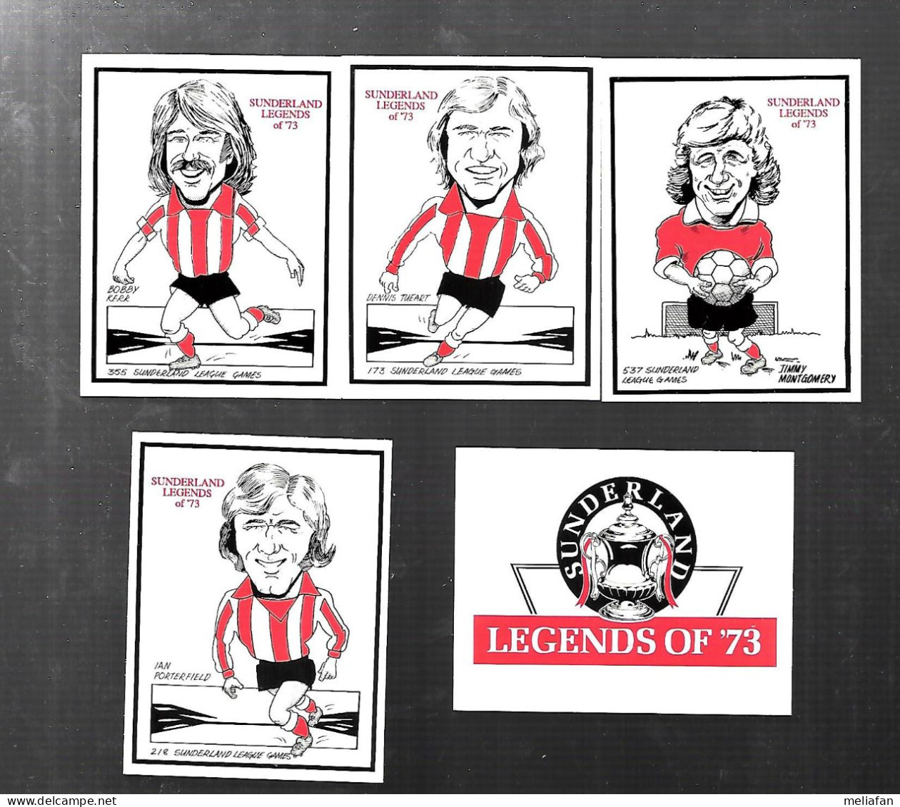 Y408 - SERIE COMPLETE SUNDERLAND LEGENDS 73 - Trading Cards