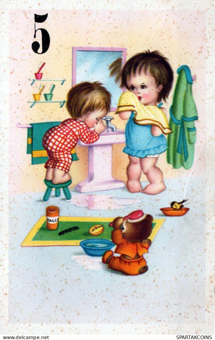 CHILDREN CHILDREN Scene S Landscapes Vintage Postcard CPSMPF #PKG807.GB - Scènes & Paysages