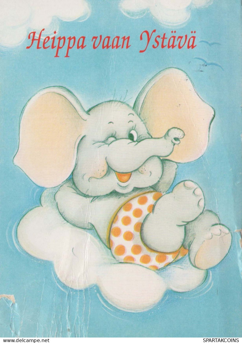 ELEPHANT Animals Vintage Postcard CPSM #PBS748.GB - Elephants