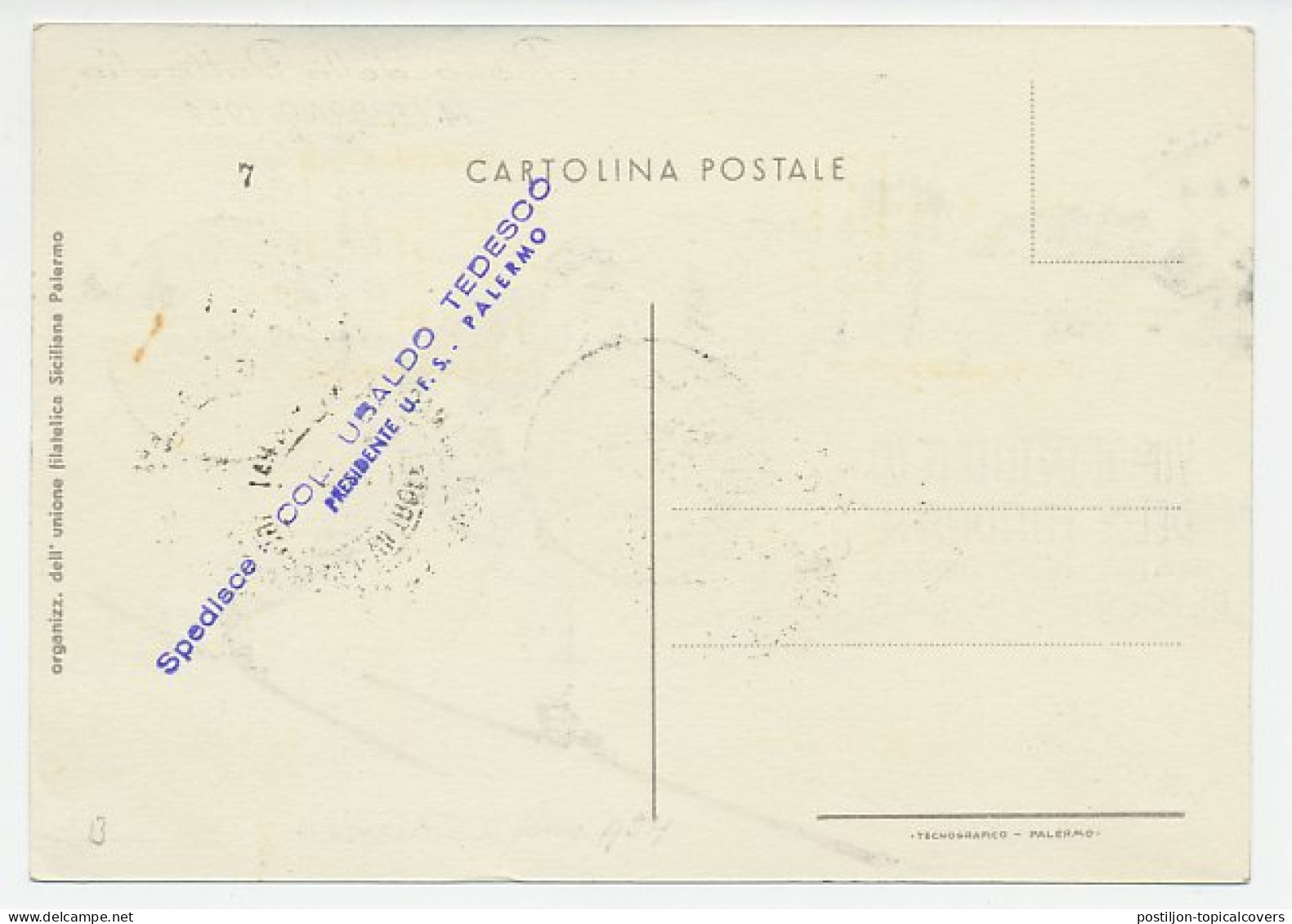 Card / Postmark Italy 1954 Cross Country Skiing - National Championships - Hiver