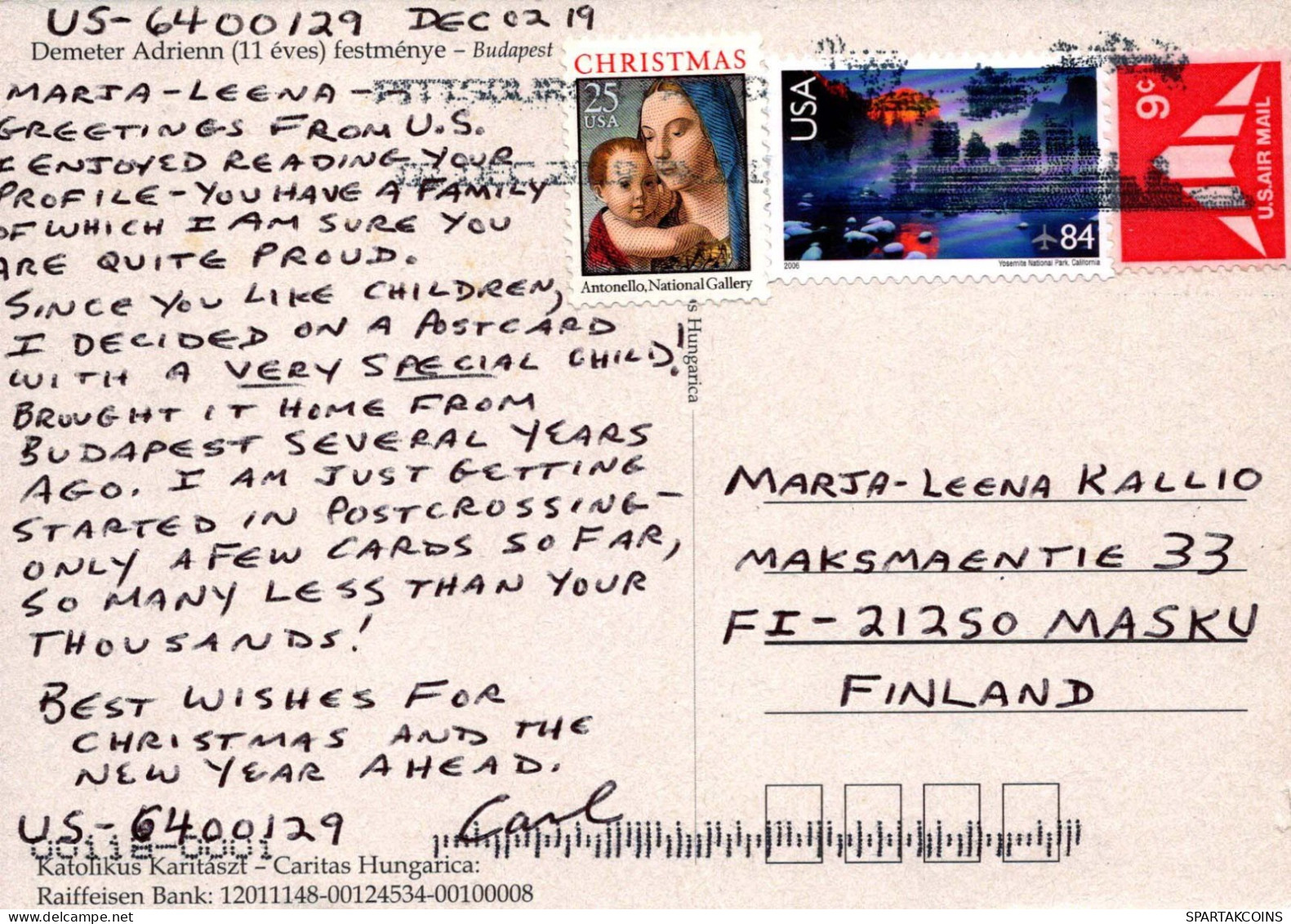 Virgen Mary Madonna Baby JESUS Religion Vintage Postcard CPSM #PBQ333.GB - Vergine Maria E Madonne