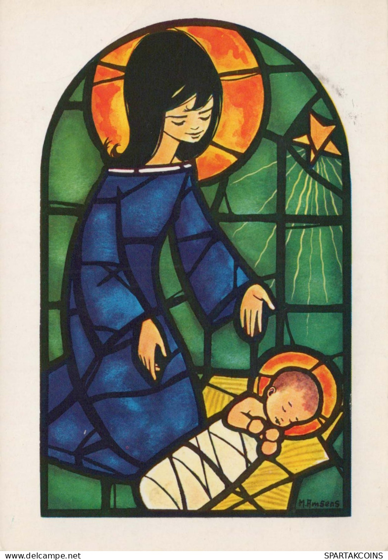 Virgen Mary Madonna Baby JESUS Religion Vintage Postcard CPSM #PBQ145.GB - Vergine Maria E Madonne