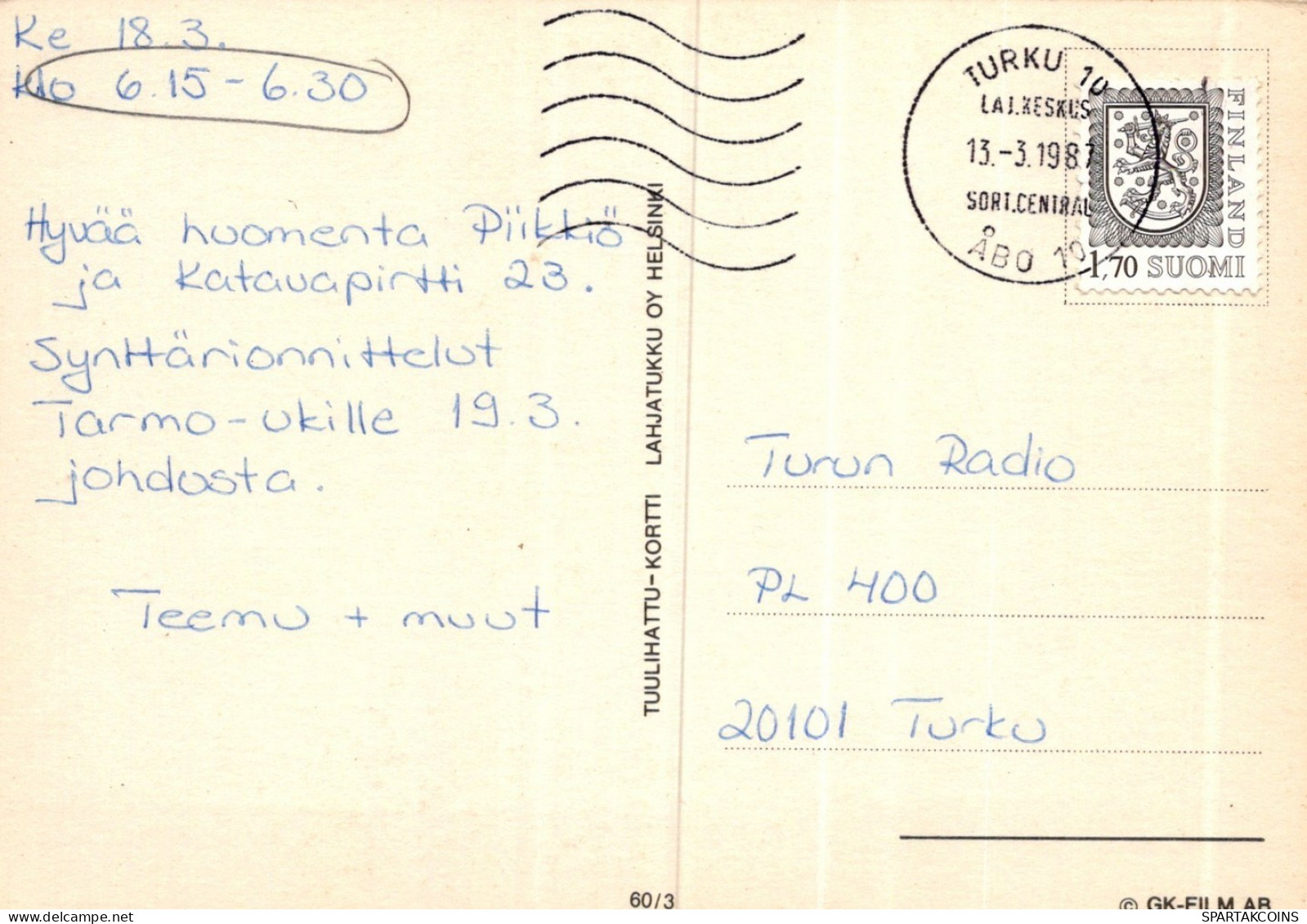 LEÓN GATO GRANDE Animales Vintage Tarjeta Postal CPSM #PAM010.ES - Leones