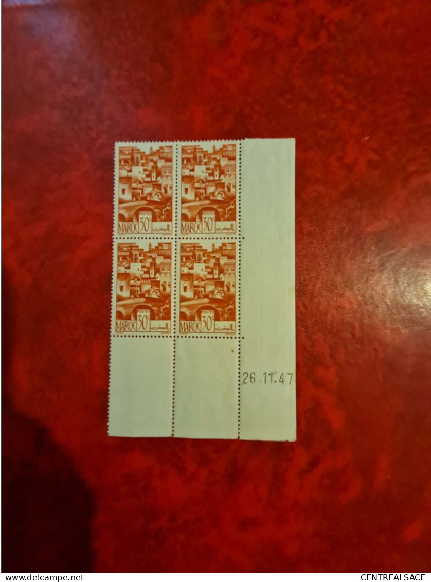 MAROC COIN DATE 26/11/1947  N° 247 - Unused Stamps