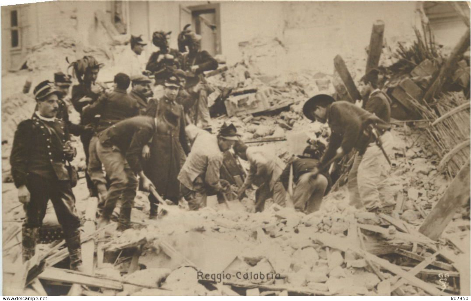 Reggio Calabria Dopo Il Terremoto Del 1908 - Sonstige & Ohne Zuordnung