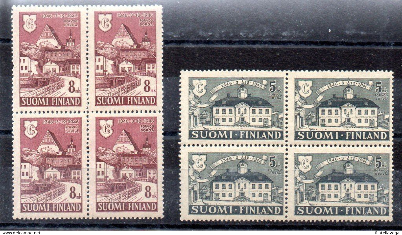 Finlandia Bloque De Cuatro Nº Yvert 317/18 ** - Unused Stamps