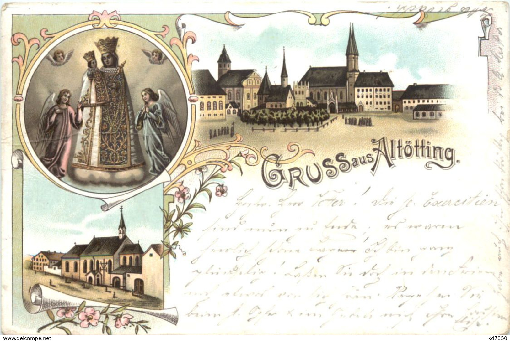 Gruss Aus Altötting - Litho - Altoetting