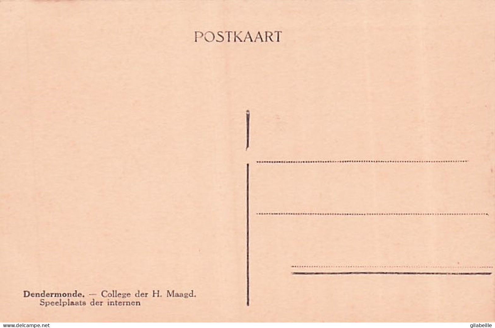 TERMONDE - DENDERMONDE - College Der H. Maagd - Speelplaats Der Internen - Dendermonde