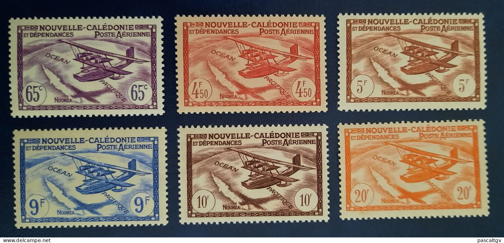 Nouvelle Calédonie - 1942/43 - PA N°39 à 44 **/* - Unused Stamps