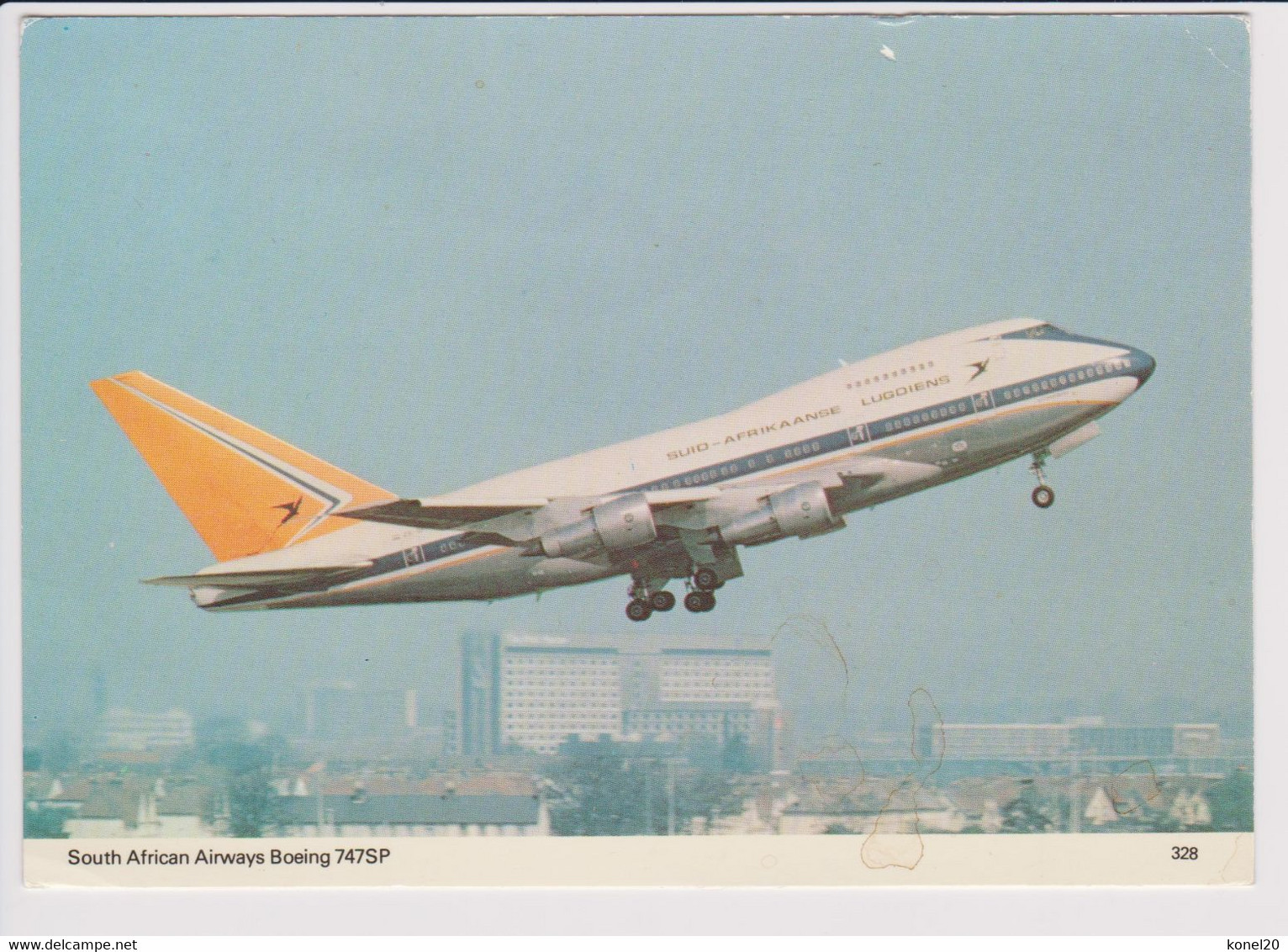 Vintage Pc SAA, S.A.A.SAL South African Airways Boeing 747 SP Aircraft - 1946-....: Moderne