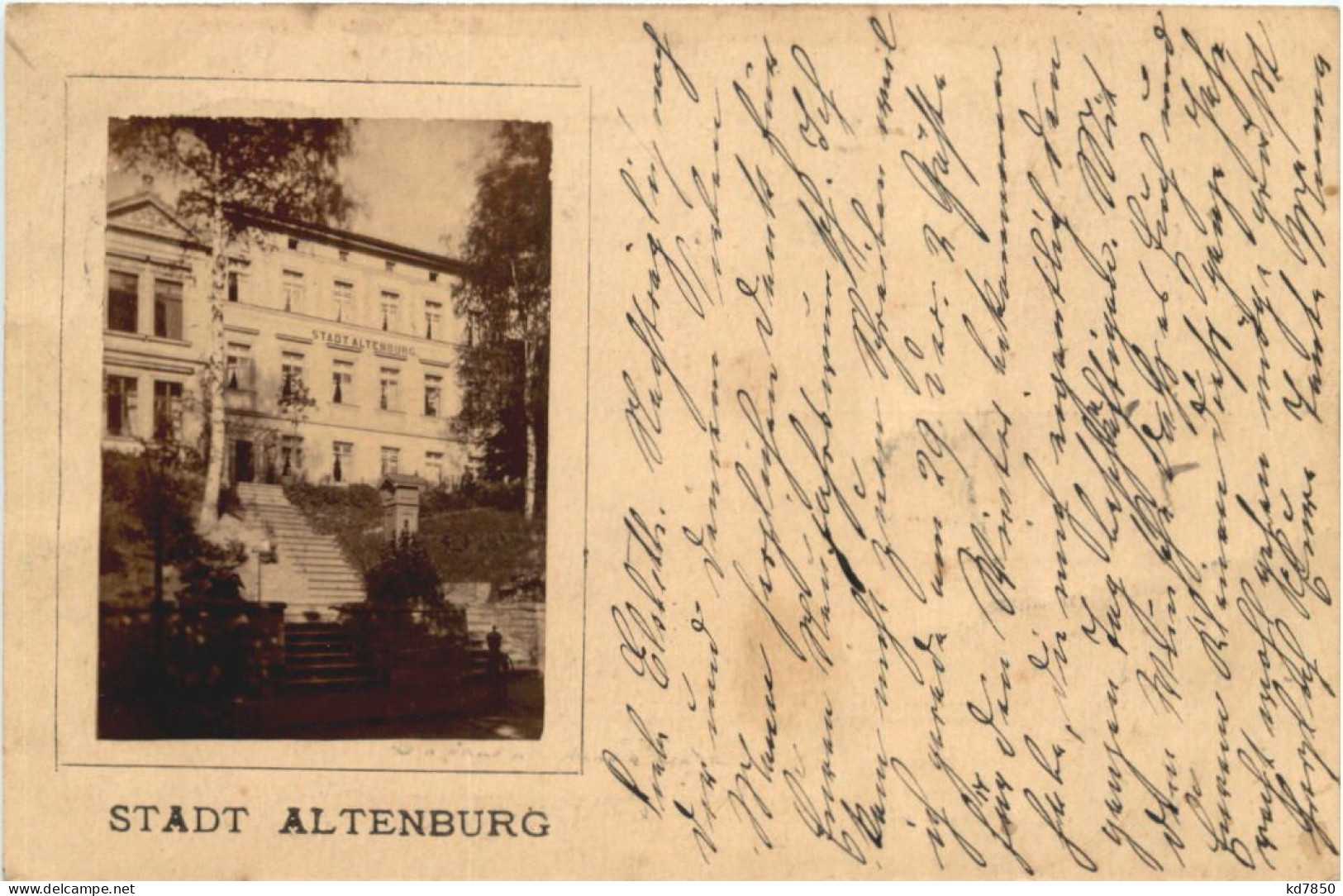 Stadt Altnburg - Bahnpost Reichenbach - Eger - Altenburg