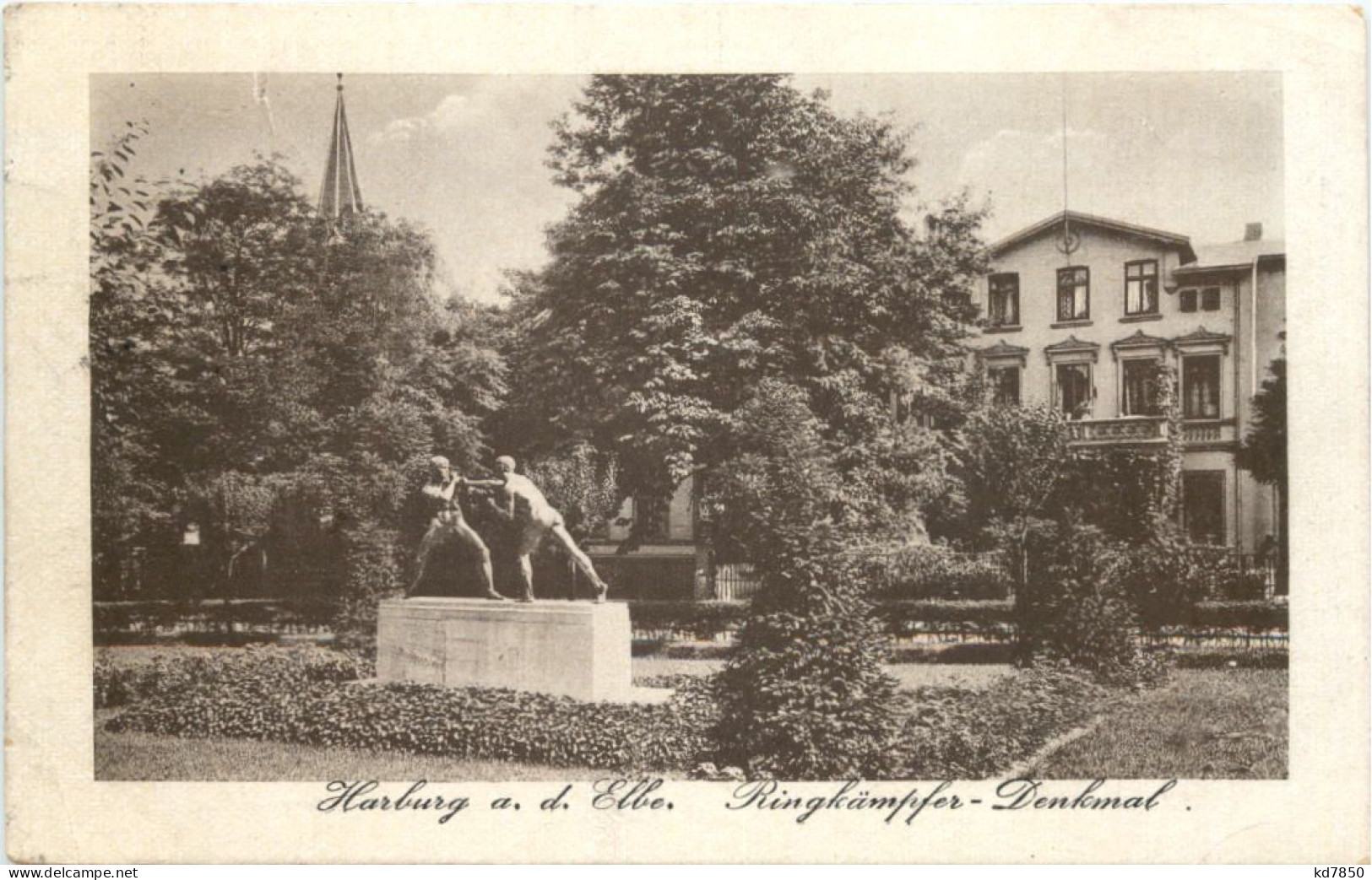 Harburg - Ringkämpfer Denkmal - Harburg