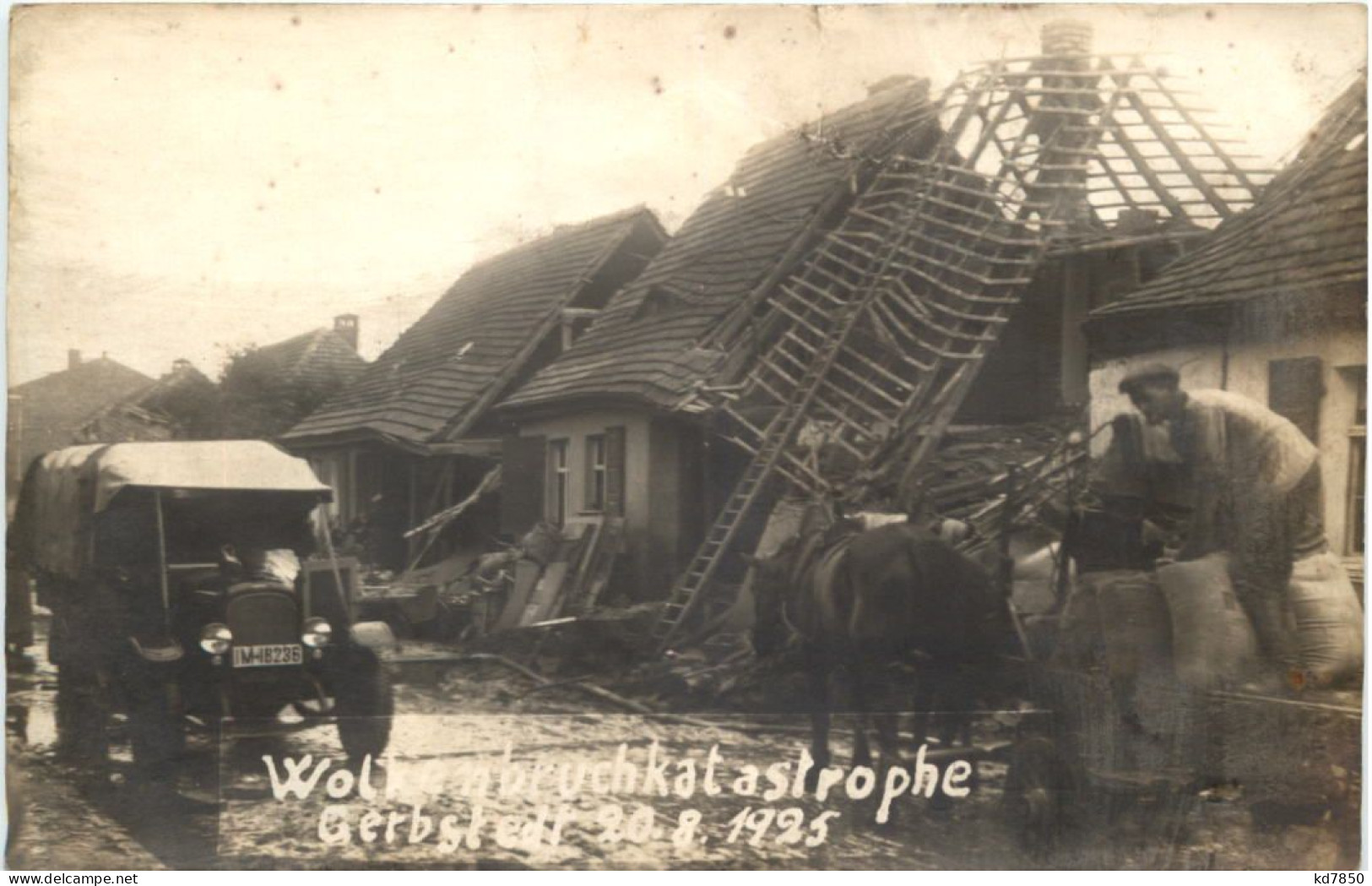 Gerbstedt - Wolkenbruchkatastrophe 1925 - Mansfeld