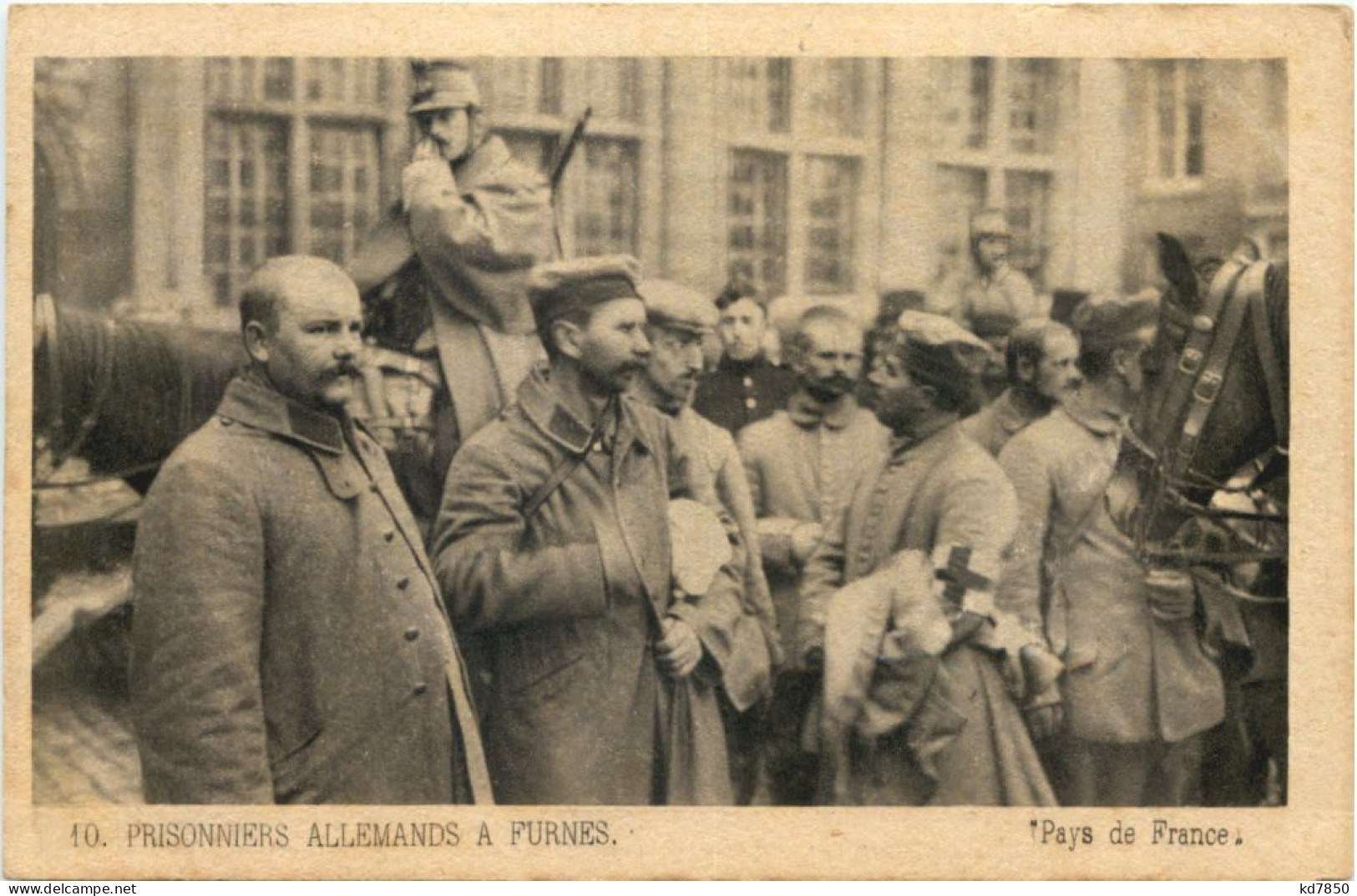 Prisonniers Allemands A Furnes - Veurne