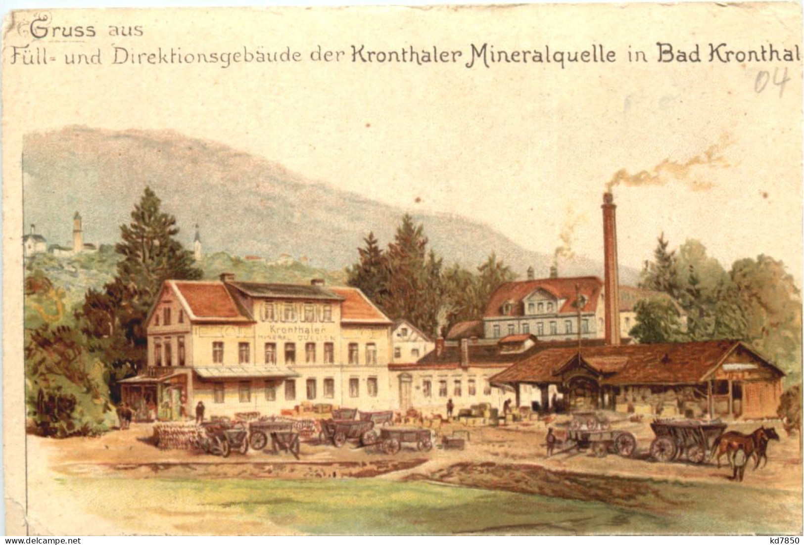 Bad Kronthal - Kronthaler Mineralquelle - Litho - Kronberg