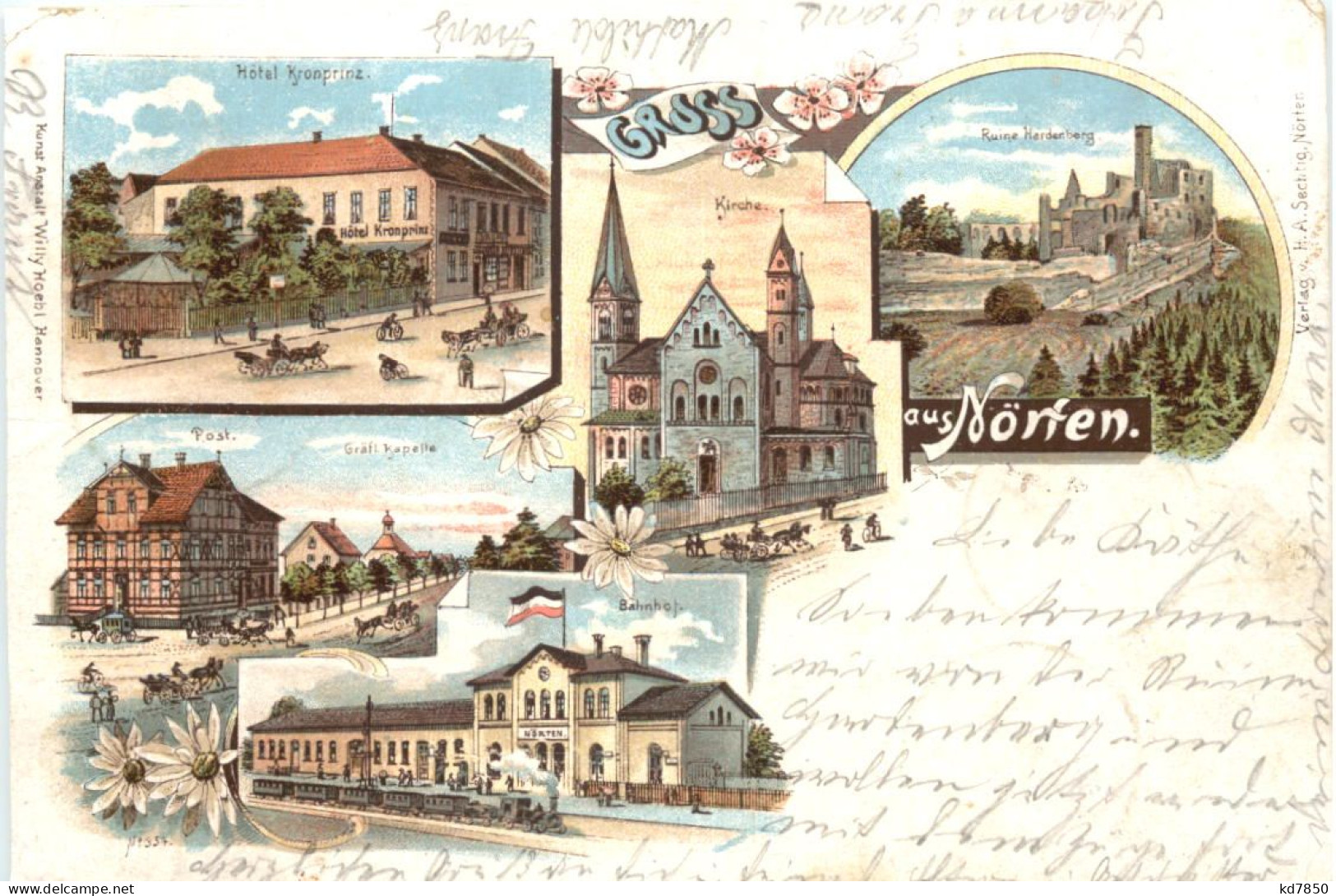 Gruss Aus Nörten - Litho - Northeim