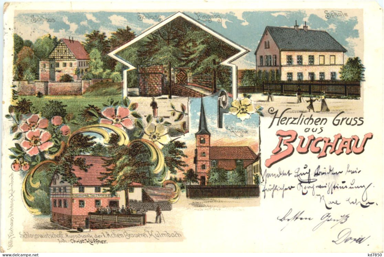 Gruss Aus Buchau - Litho - Mainleus - Kulmbach