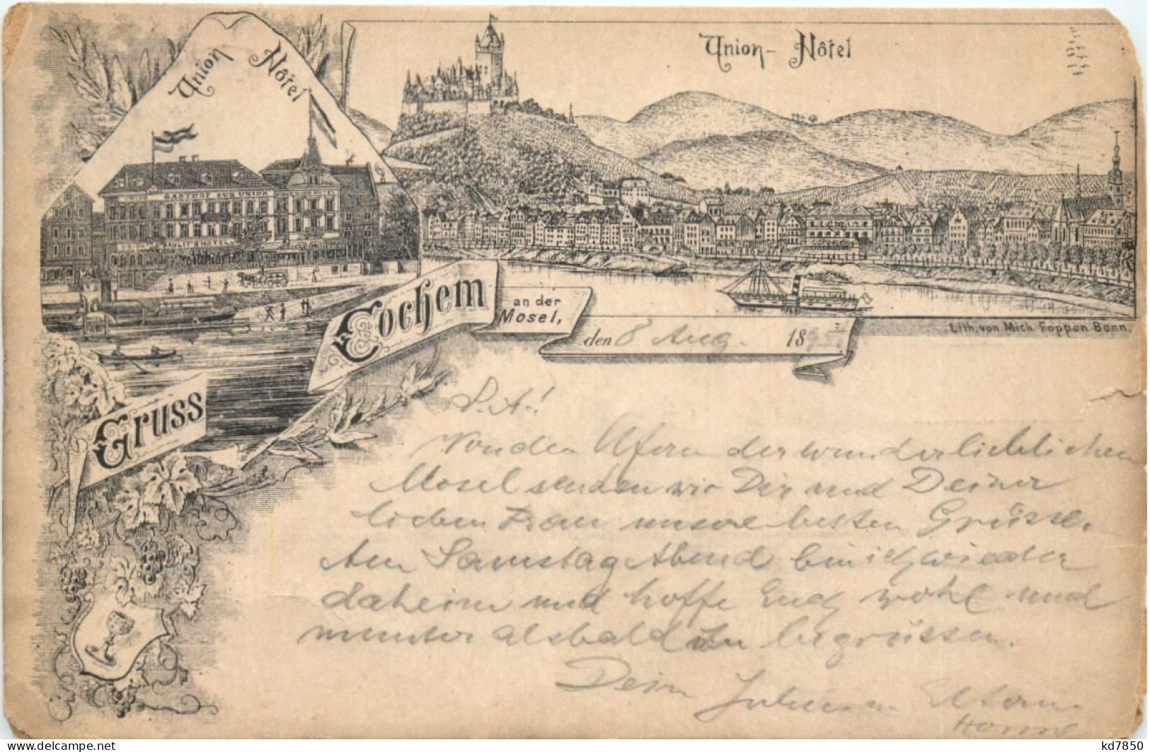 Gruss Aus Cochem - Vorläufer 1895 - Cochem