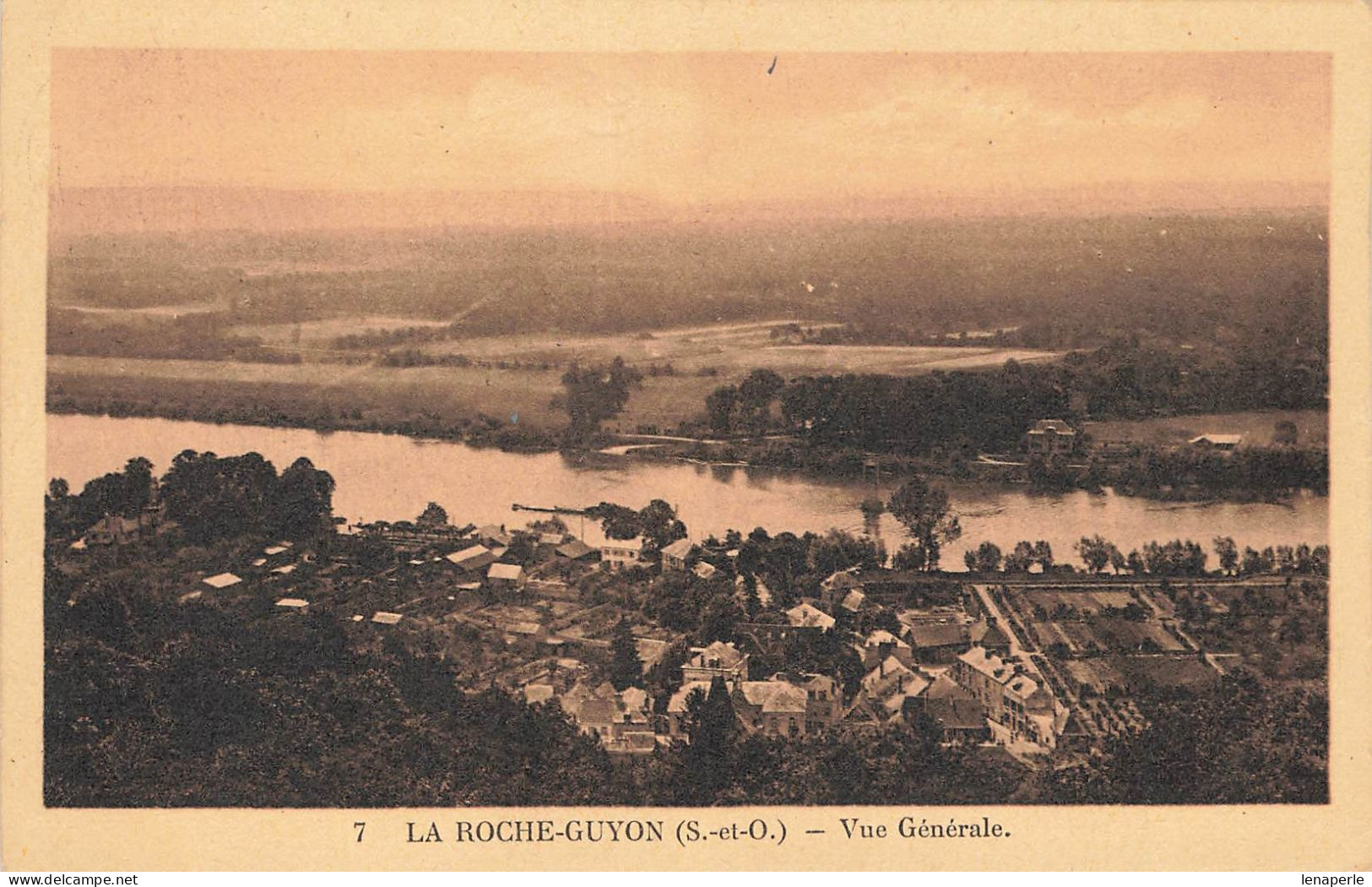 D4989 La Roche Guyon Vue Générale - La Roche Guyon