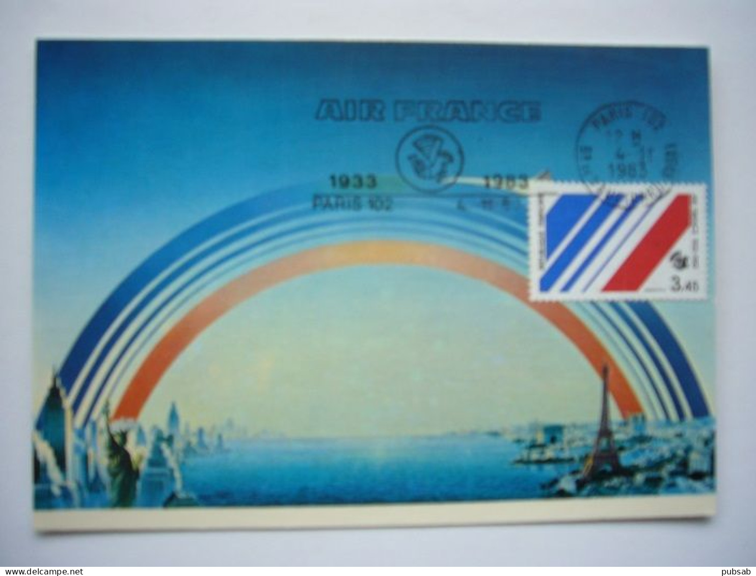 Avion / Airplane / AIR FRANCE / 1933-1983 / Carte Maximum Paris - 1946-....: Moderne