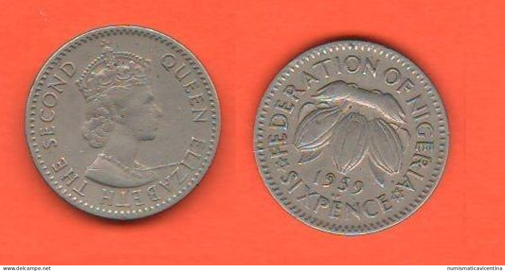 Nigeria 6 Pence 1959 SIX PENCE Nigeria Federation British Colonies - Nigeria