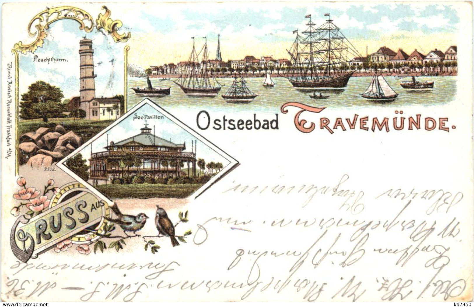 Ostseebad Travemünde - Litho - Lübeck-Travemuende