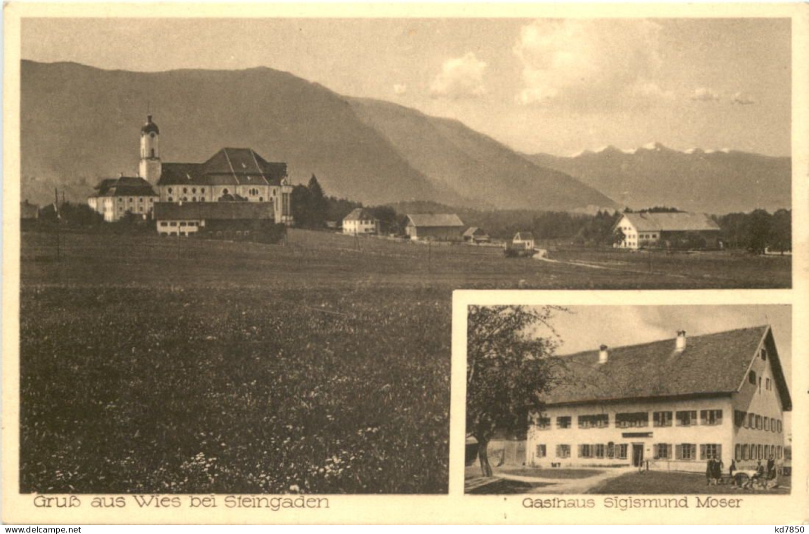 Gruss Aus Wies Bei Steingaden - Gasthaus Sigismund Moser - Weilheim