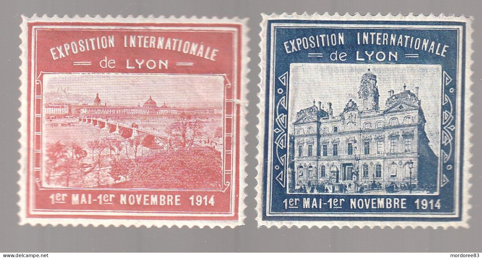 EXPOSITION INTERNATIONALE LYON 1914 - Exposiciones Filatelicas