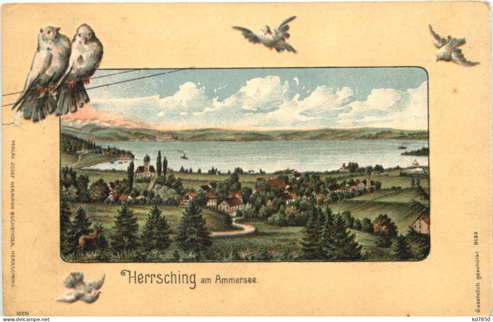 Herrsching Am Ammersee - Litho - Herrsching