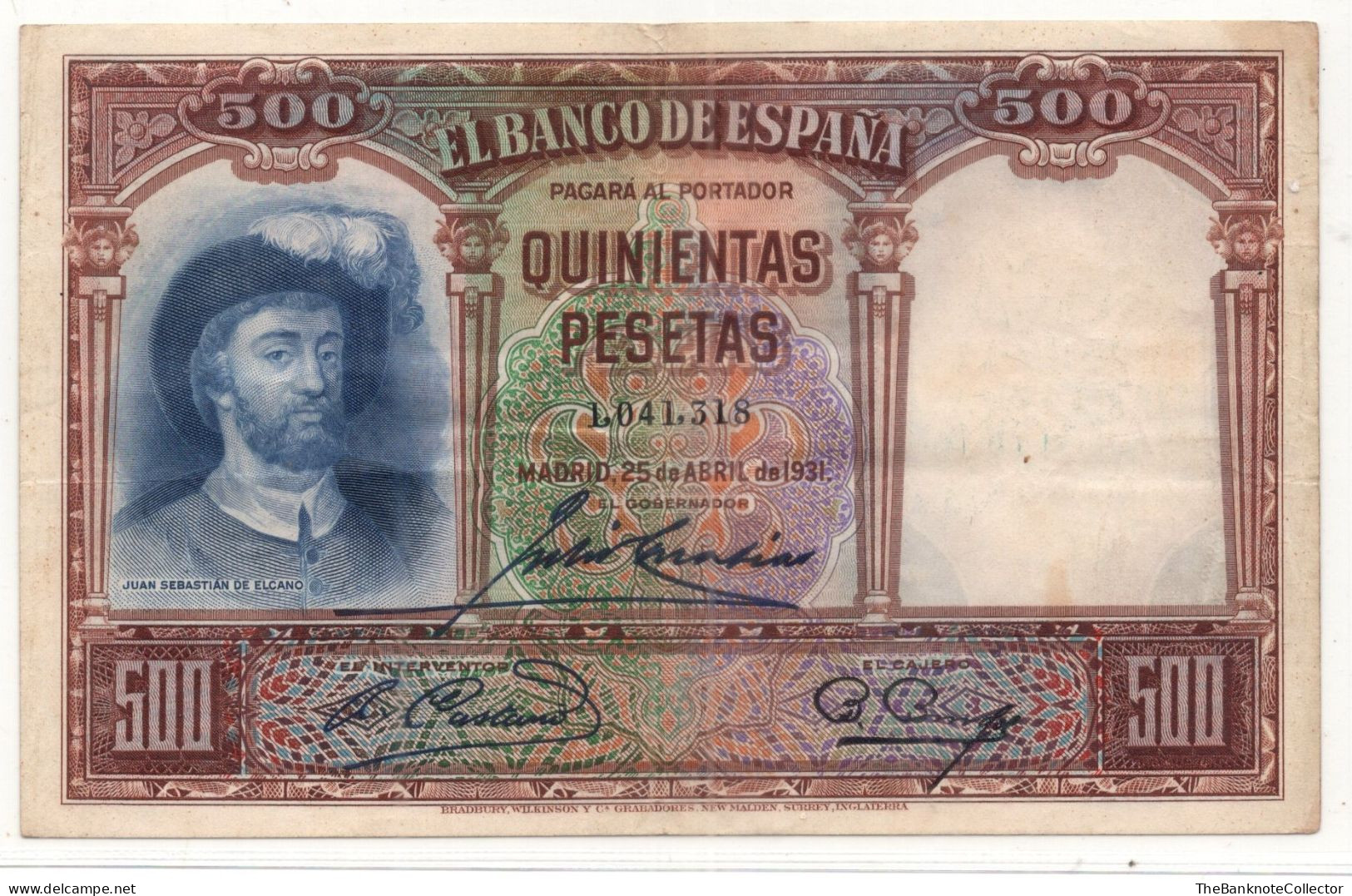 Spain 500 Pesetas 1931 P-84 Crisp Very Fine - 500 Peseten