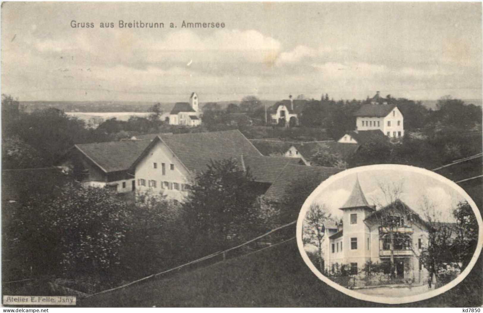 Gruss Aus Breitbrunn Am Ammersee - Künstler AK Eugen Felle - Herrsching