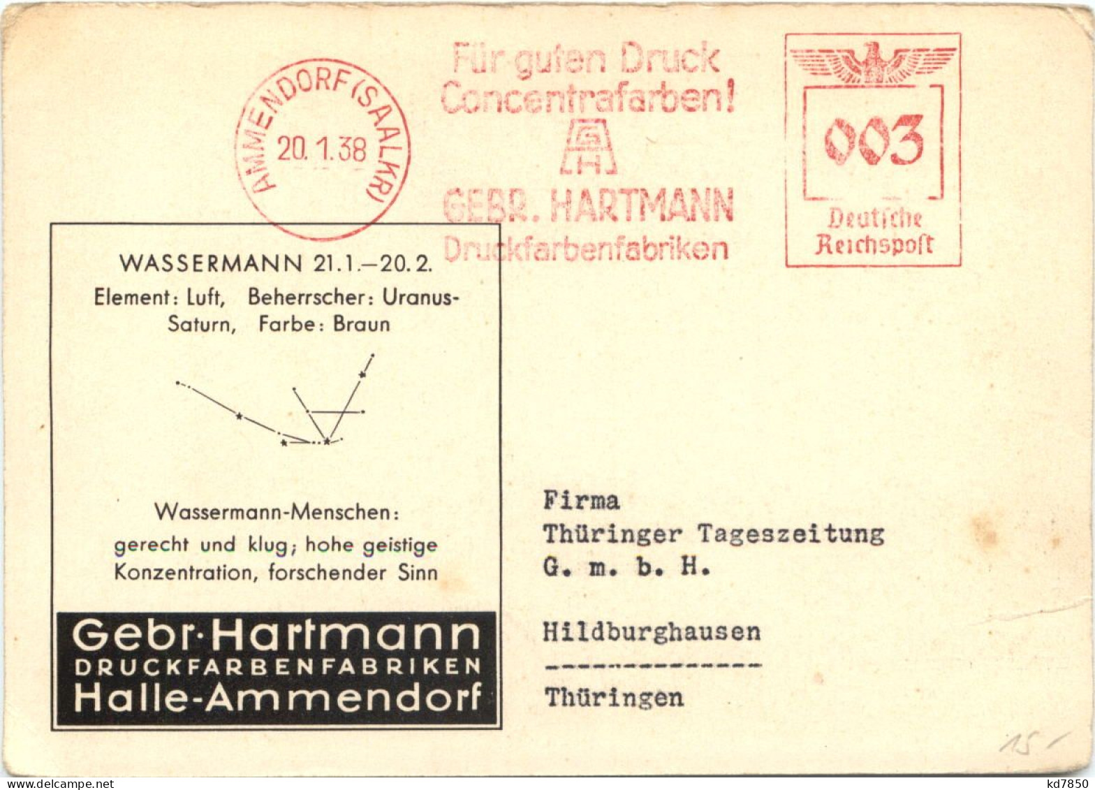 Sternzeichen Wassermann - Halle-Ammendorf - Sterrenkunde