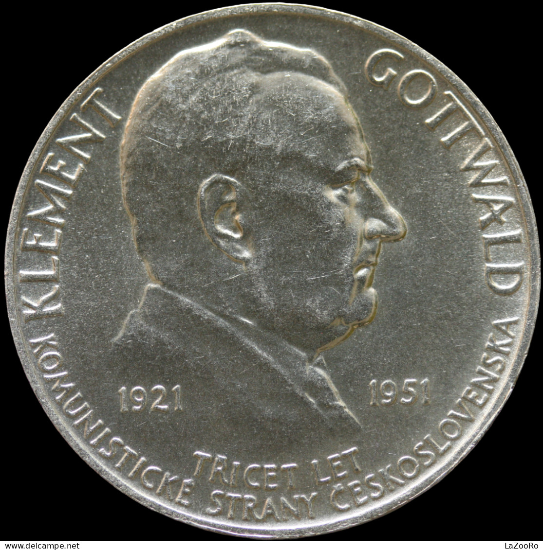 LaZooRo: Czechoslovakia 100 Korun 1951 UNC - Silver - Cecoslovacchia