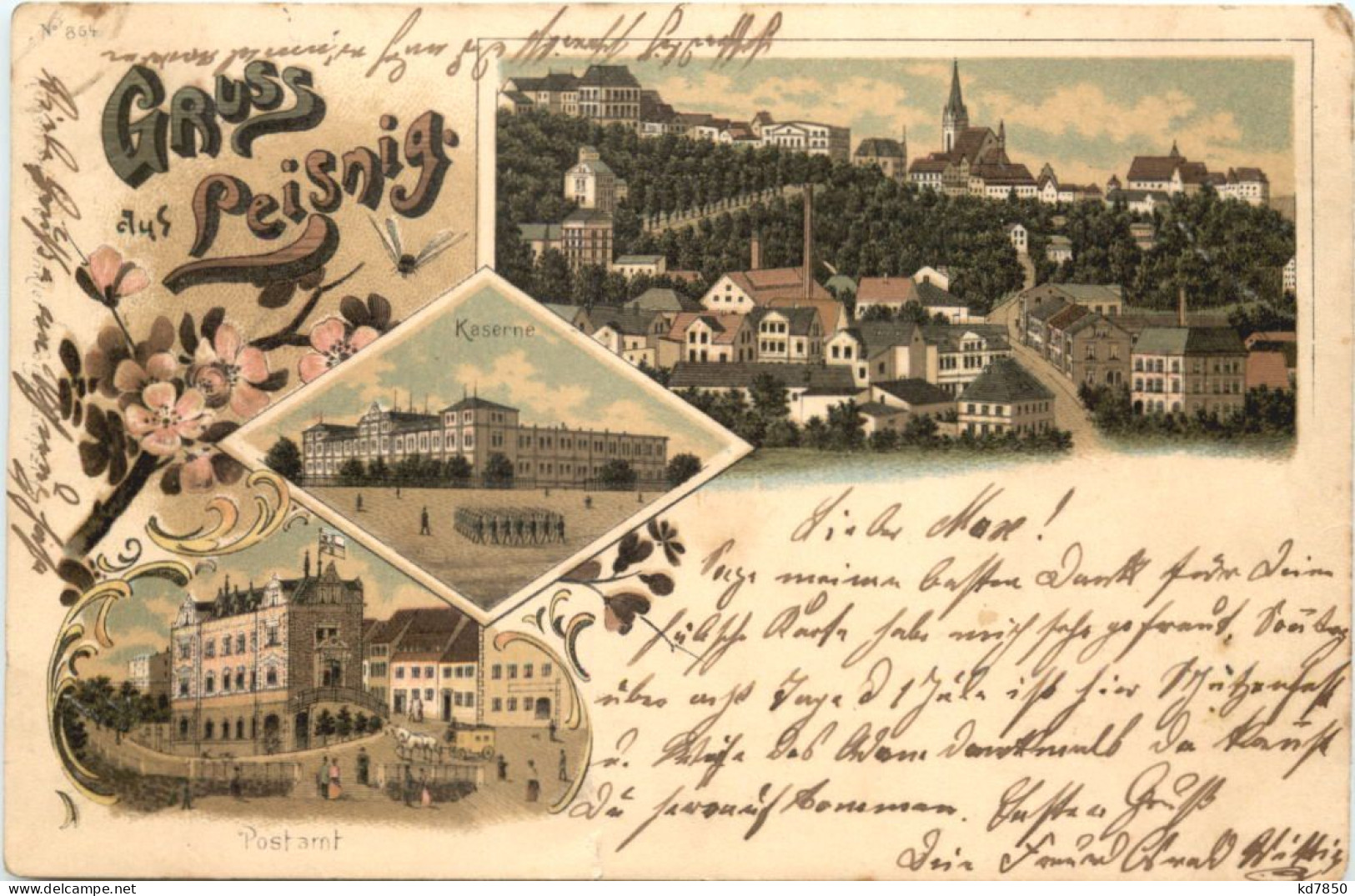 Gruss Aus Leisnig - Litho - Leisnig