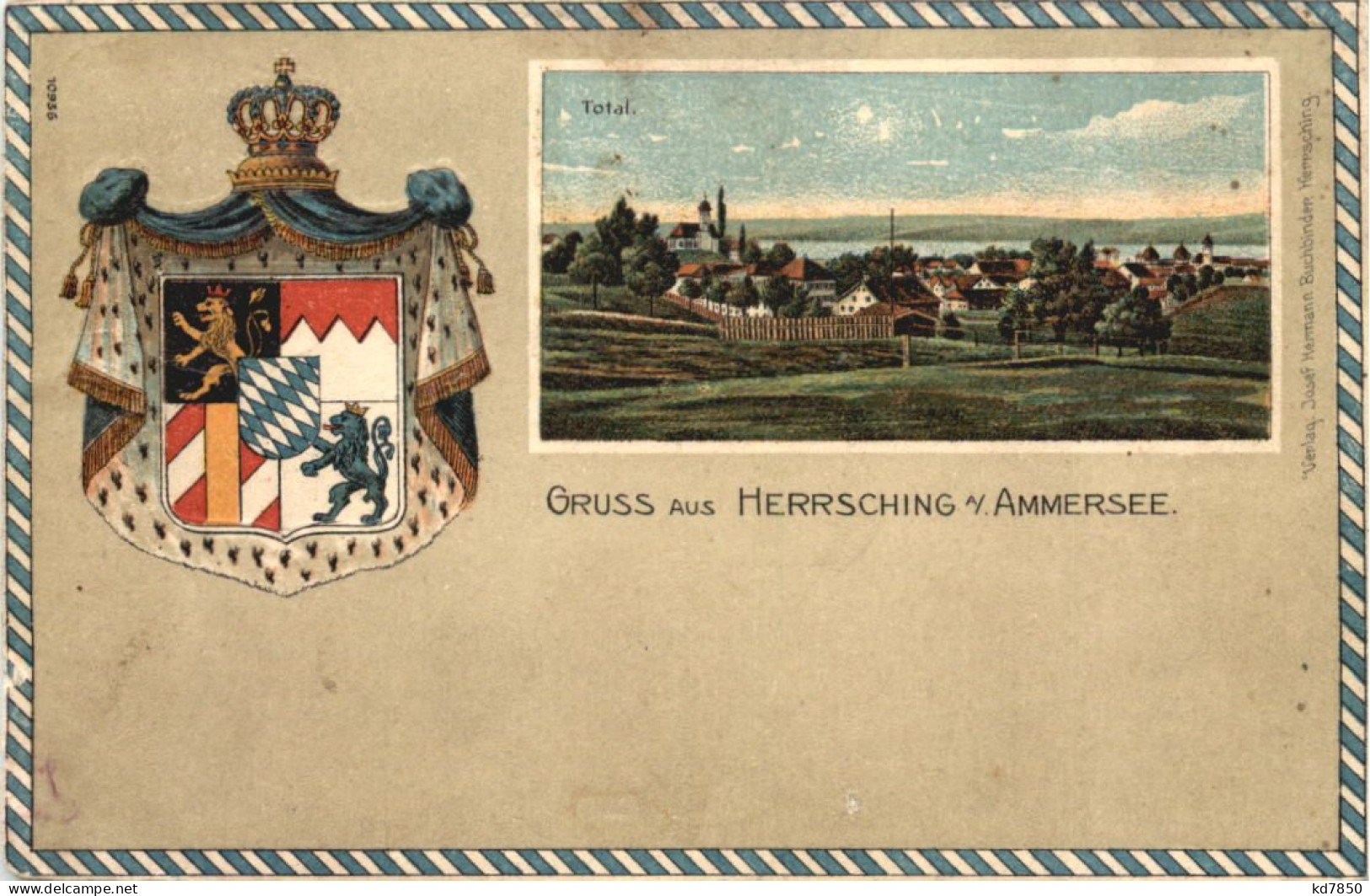 Gruss Aus Herrsching Am Ammersee - Litho - Herrsching