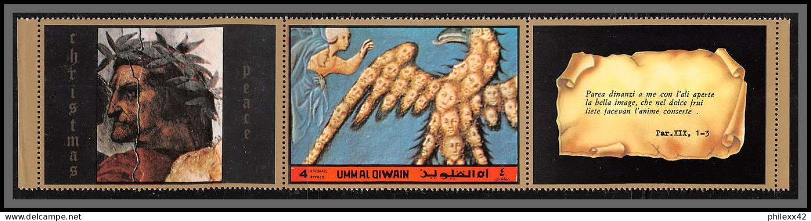 0365/ Umm Al Qiwain ** MNH Michel N°918 A Dante Tableau (Painting) Vignettes Labels Eagle Of Souls - Umm Al-Qaiwain