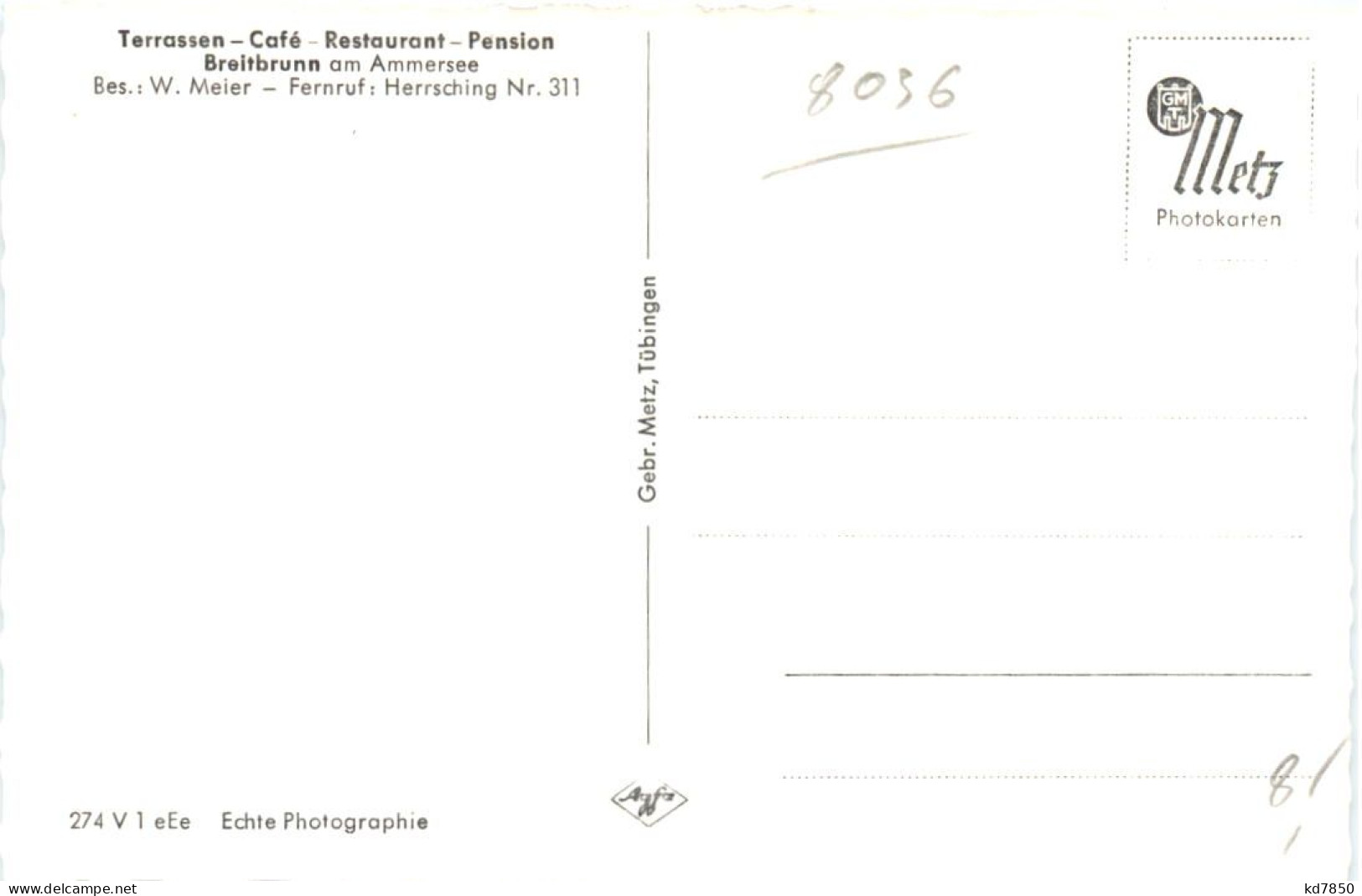 Breitbrunn Am Ammersee - Terassen Cafe - Herrsching