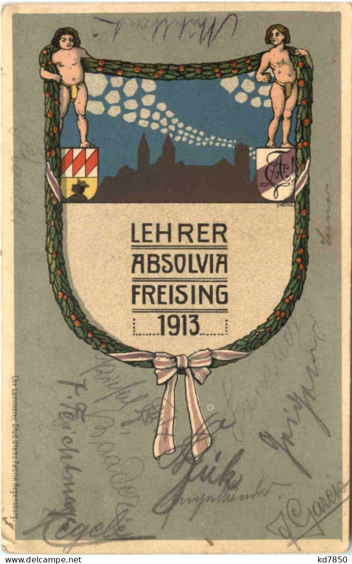 Freising - Lehrer Absolvia 1913 - Freising