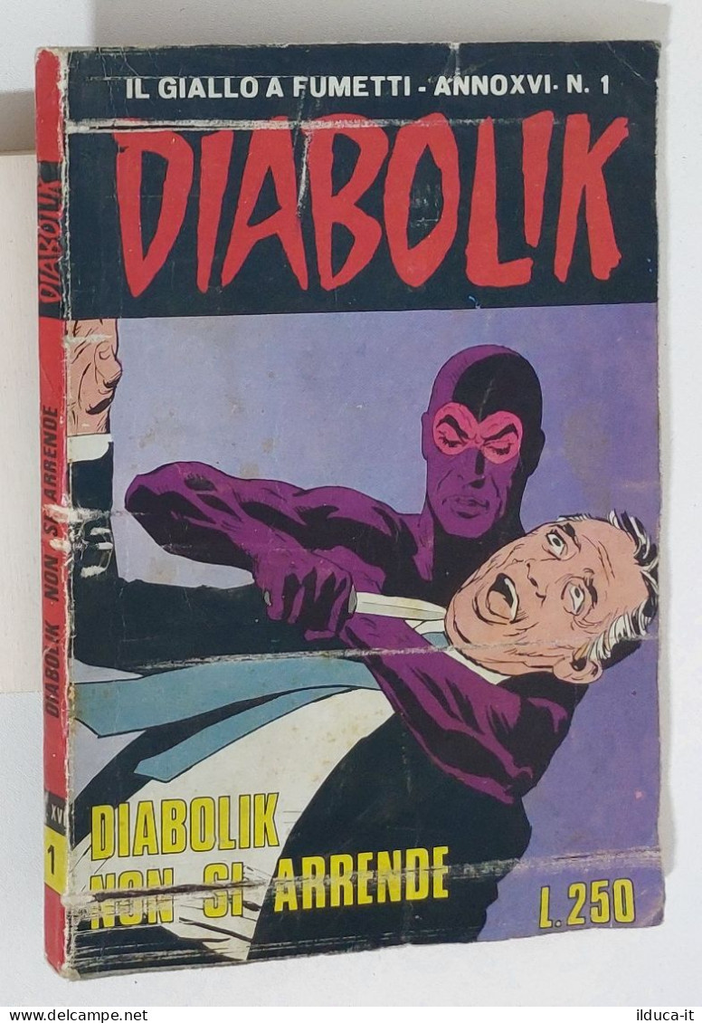 60939 DIABOLIK 1977 A. XVI N. 1 - Diabolik Non Si Arrende - Diabolik