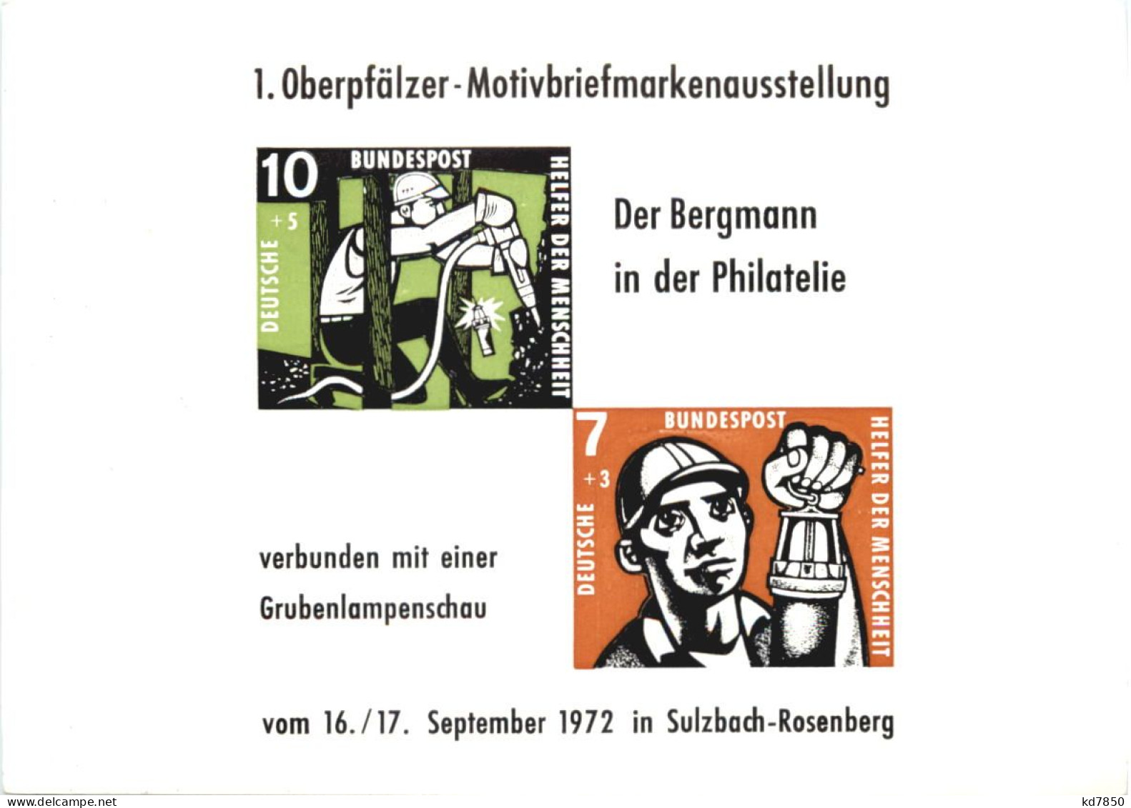 Sulzbach-Rosenberg - 1. Oberpfälzer Motivbriefmarkenausstellung - Sulzbach-Rosenberg