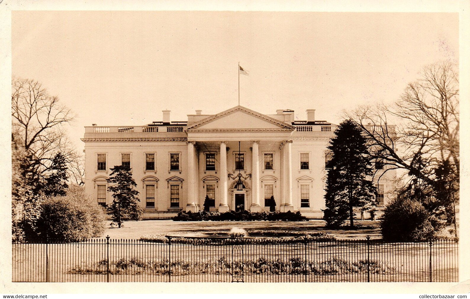 White House Washington D. C. Rideout Studio Photo RPPC Ca 1930 - Washington DC