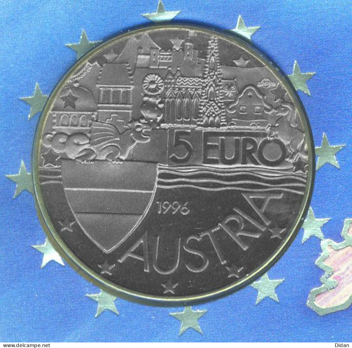 1996 Pièce Commémorative De 5€ "1000 Jahre Ostarrichi" Lettre Monnaie Illustrée "Gemeinsames Europa" Numisbrief - Autriche